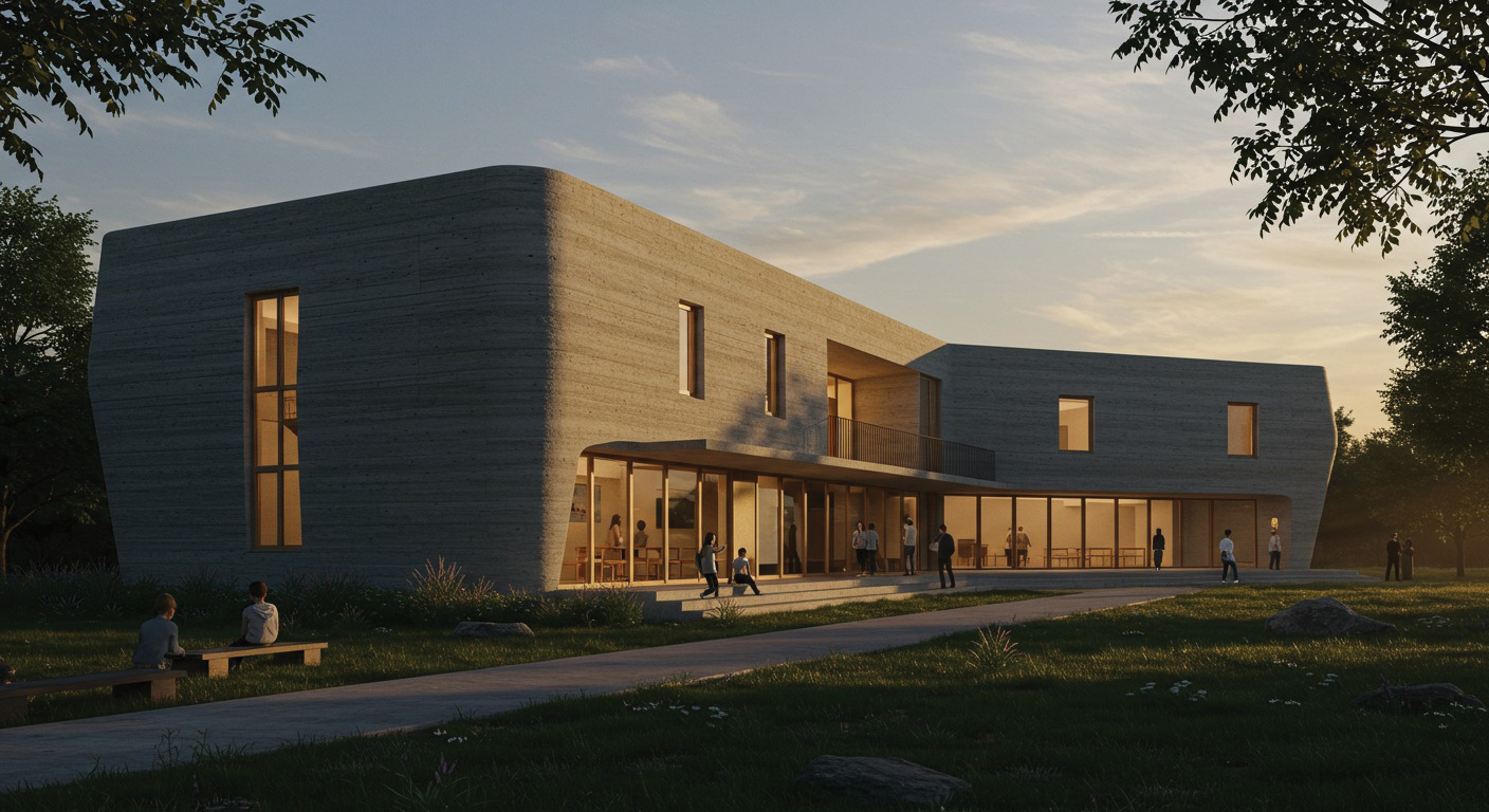 3D concrete printing construction